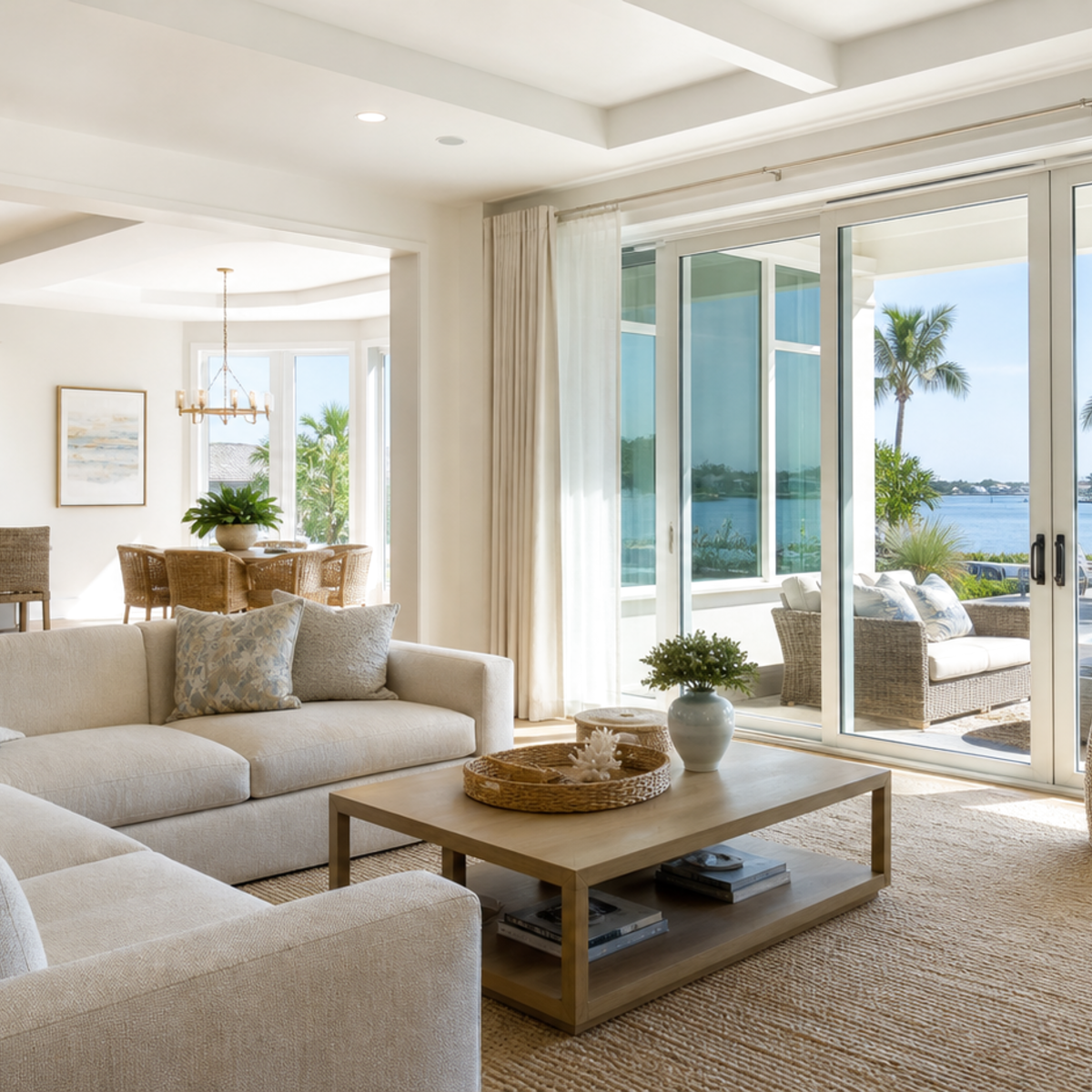 Modern Gulf Coast office detail